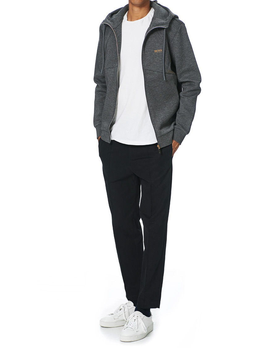 Homme | Pulls Et Tricots | BOSS GREEN | BOSS Athleisure Saggy Full Zip Hoodie Medium Grey