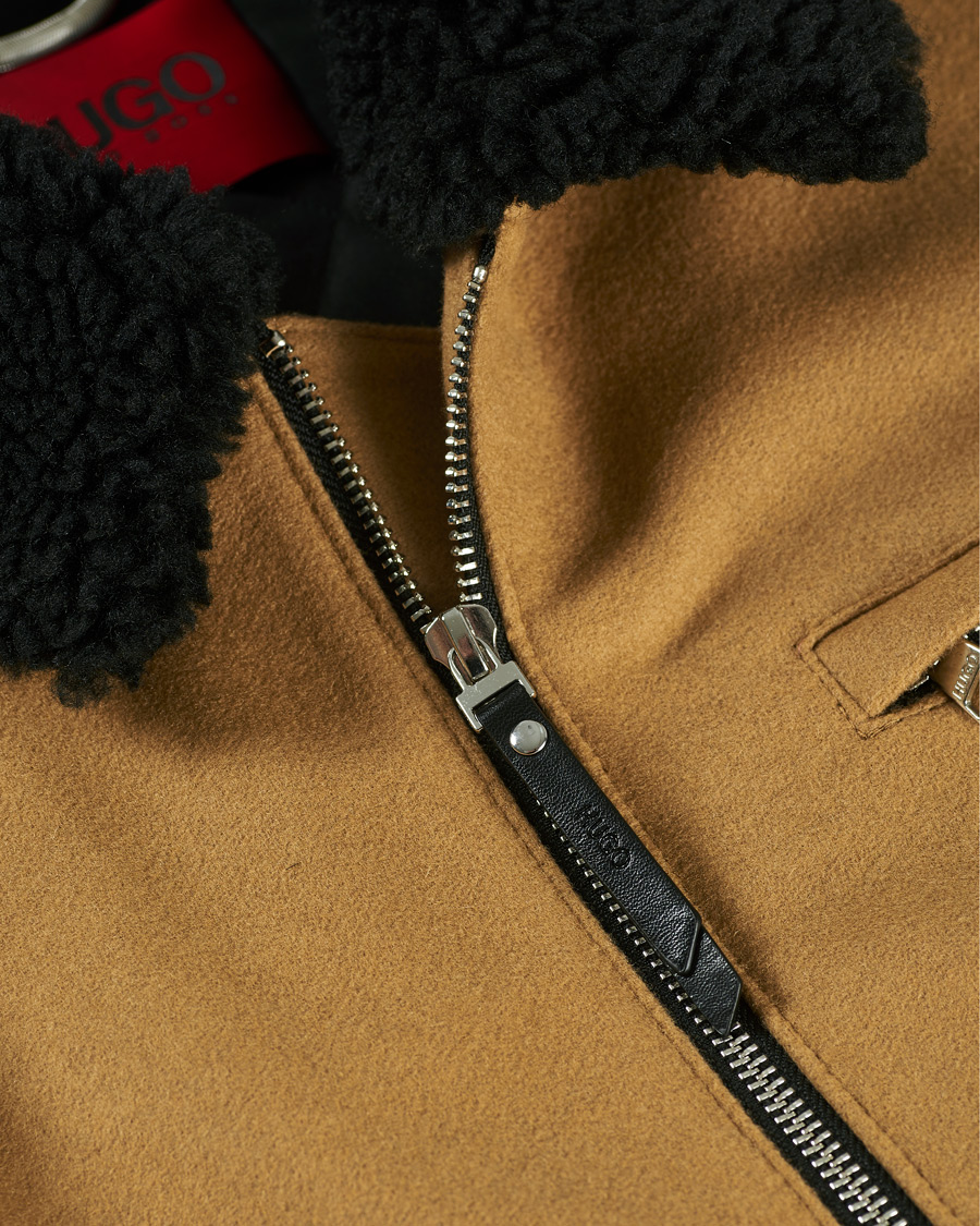 Homme | Manteaux Et Vestes | HUGO | Bavi Shearling Jacket Medium Beige