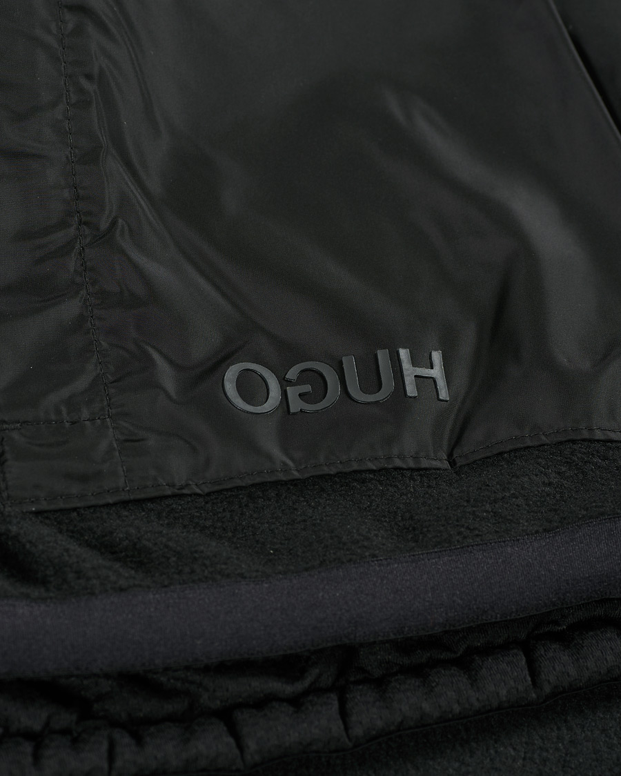Heren | Truien | HUGO | Daymans Fleece Half Zip Sweater Black