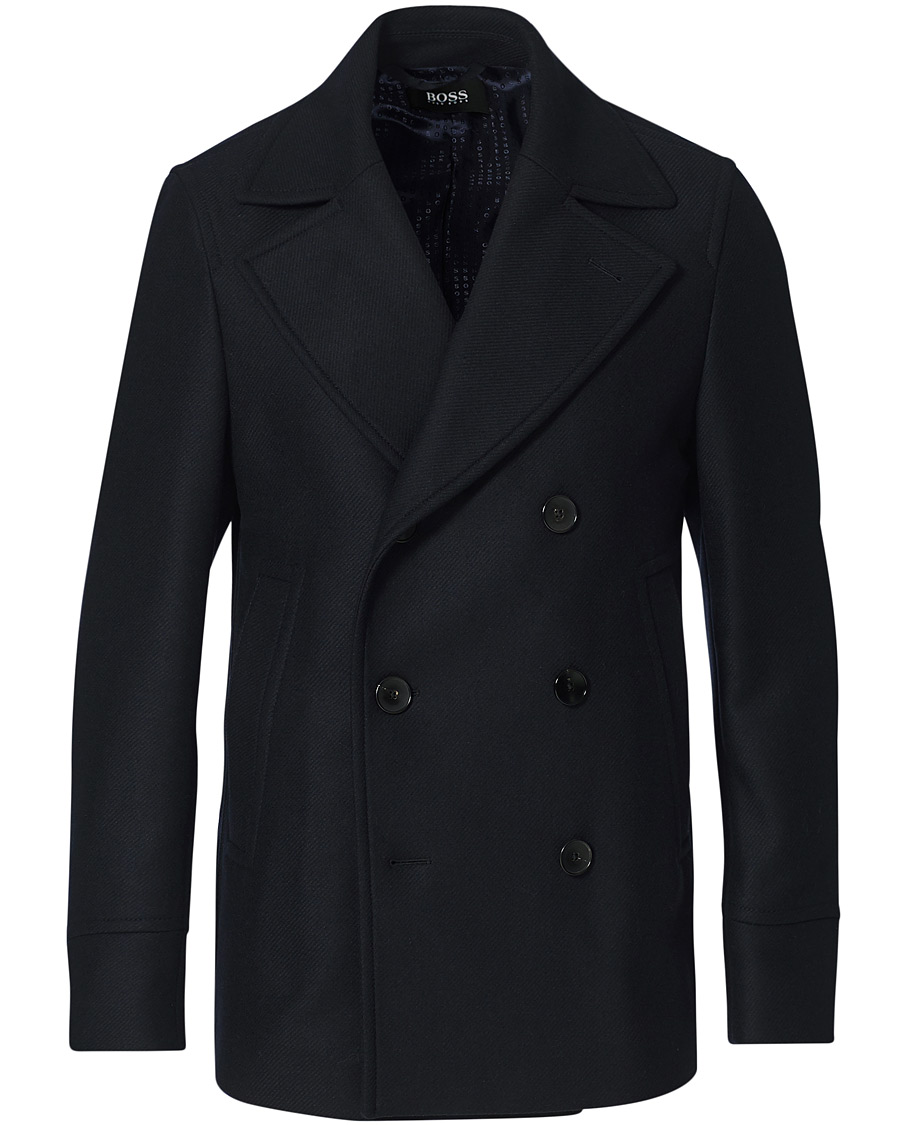Heren | Jassen | BOSS BLACK | BOSS Hyde Peacoat Dark Blue