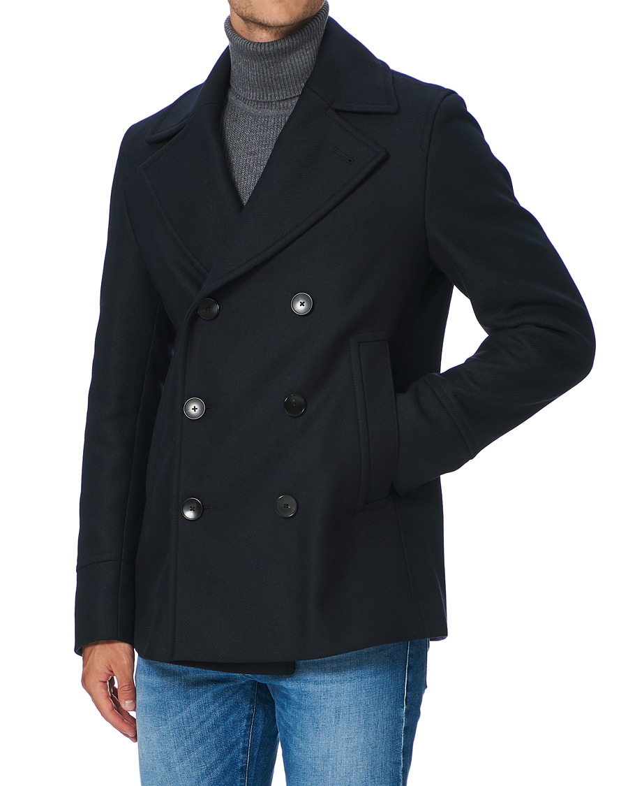 Heren | Jassen | BOSS BLACK | BOSS Hyde Peacoat Dark Blue