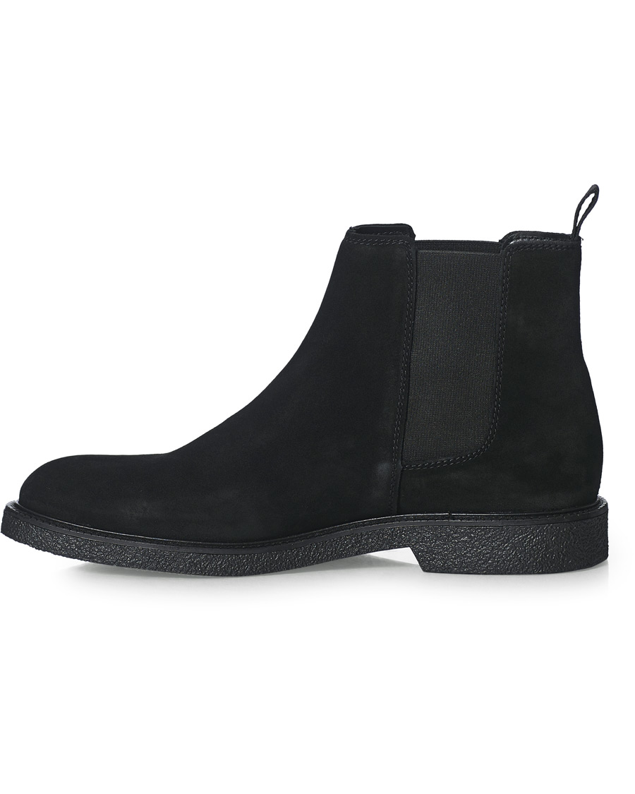 Homme | BOSS Tunley Suede Chelsea Boots Black | BOSS BLACK | BOSS Tunley Suede Chelsea Boots Black
