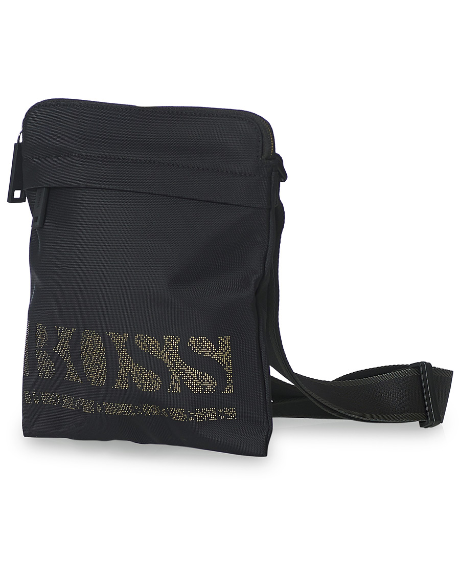 Homme | BOSS Athleisure Magnified Shoulder Bum Bag Black | BOSS GREEN | BOSS Athleisure Magnified Shoulder Bum Bag Black