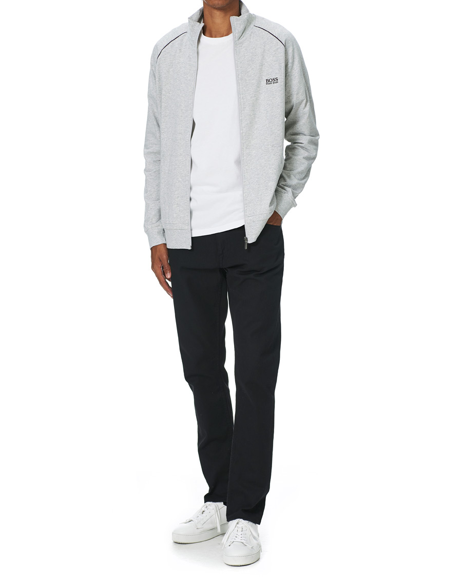 Heren | Truien | BOSS BLACK | BOSS Mix & Match Full Zip Jacket Light Grey