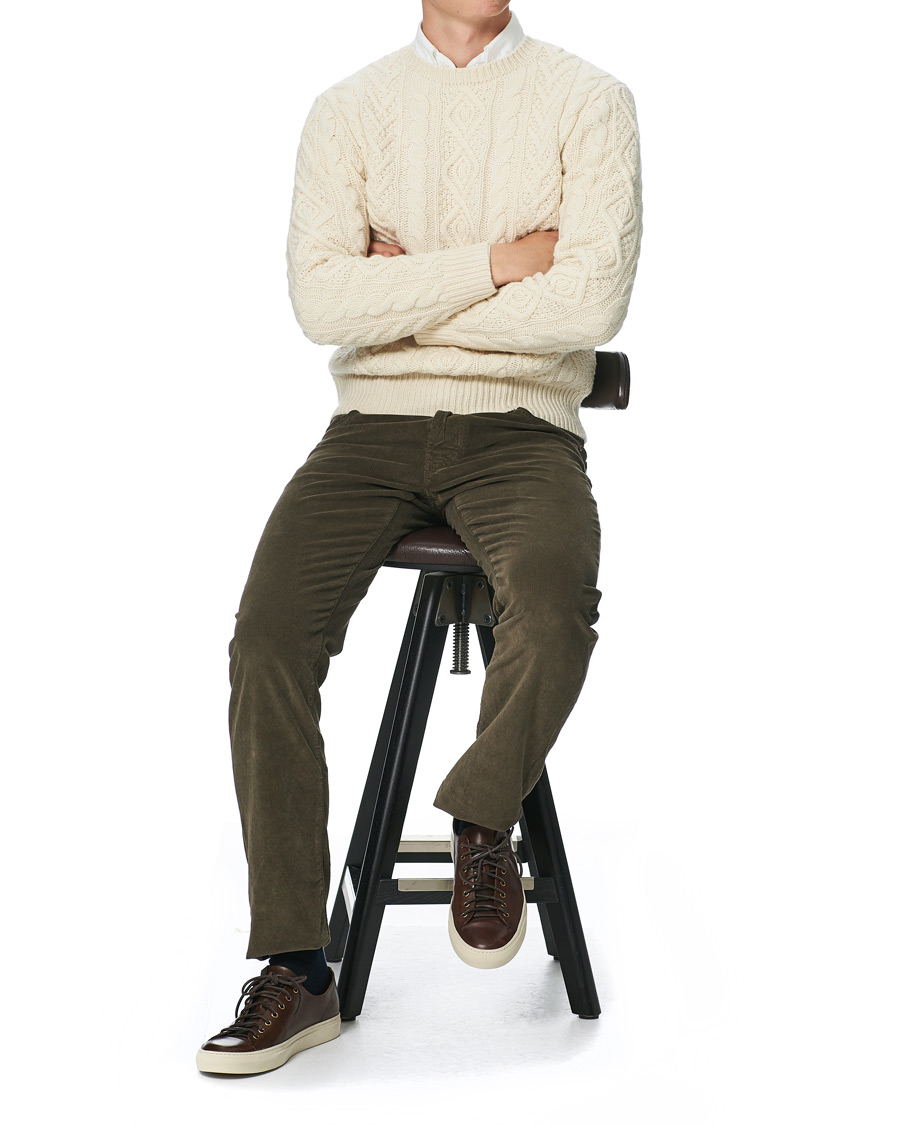 Heren | Broeken | Jacob Cohën | 688 Bard 5-Pocket Corduroy Trousers Brown