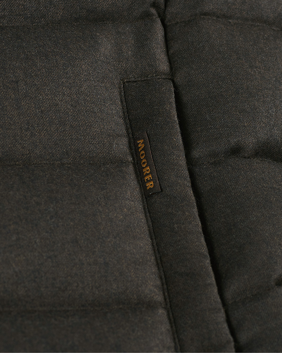 Homme | Manteaux Et Vestes | MooRER | Wool/Cashmere Padded Vest Brown