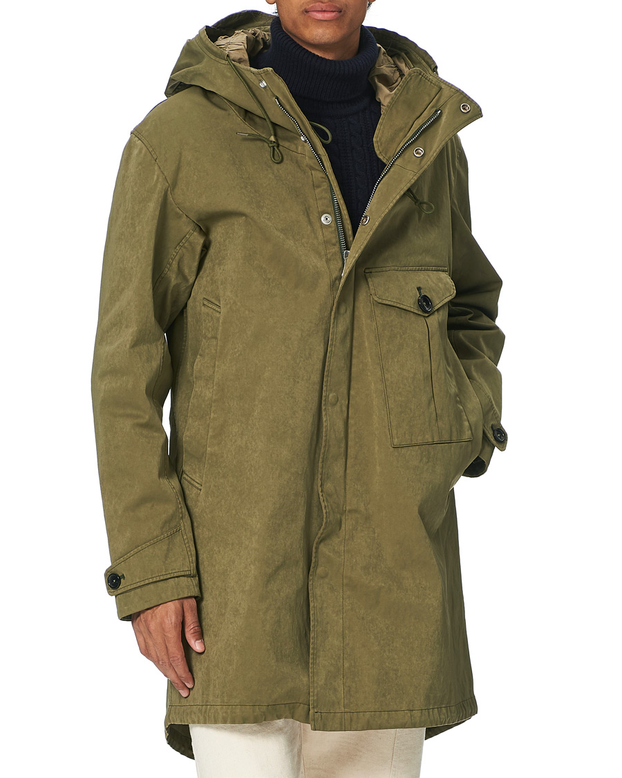 Homme | Manteaux Et Vestes | Ten c | OJJ Cyclone Parka Olive