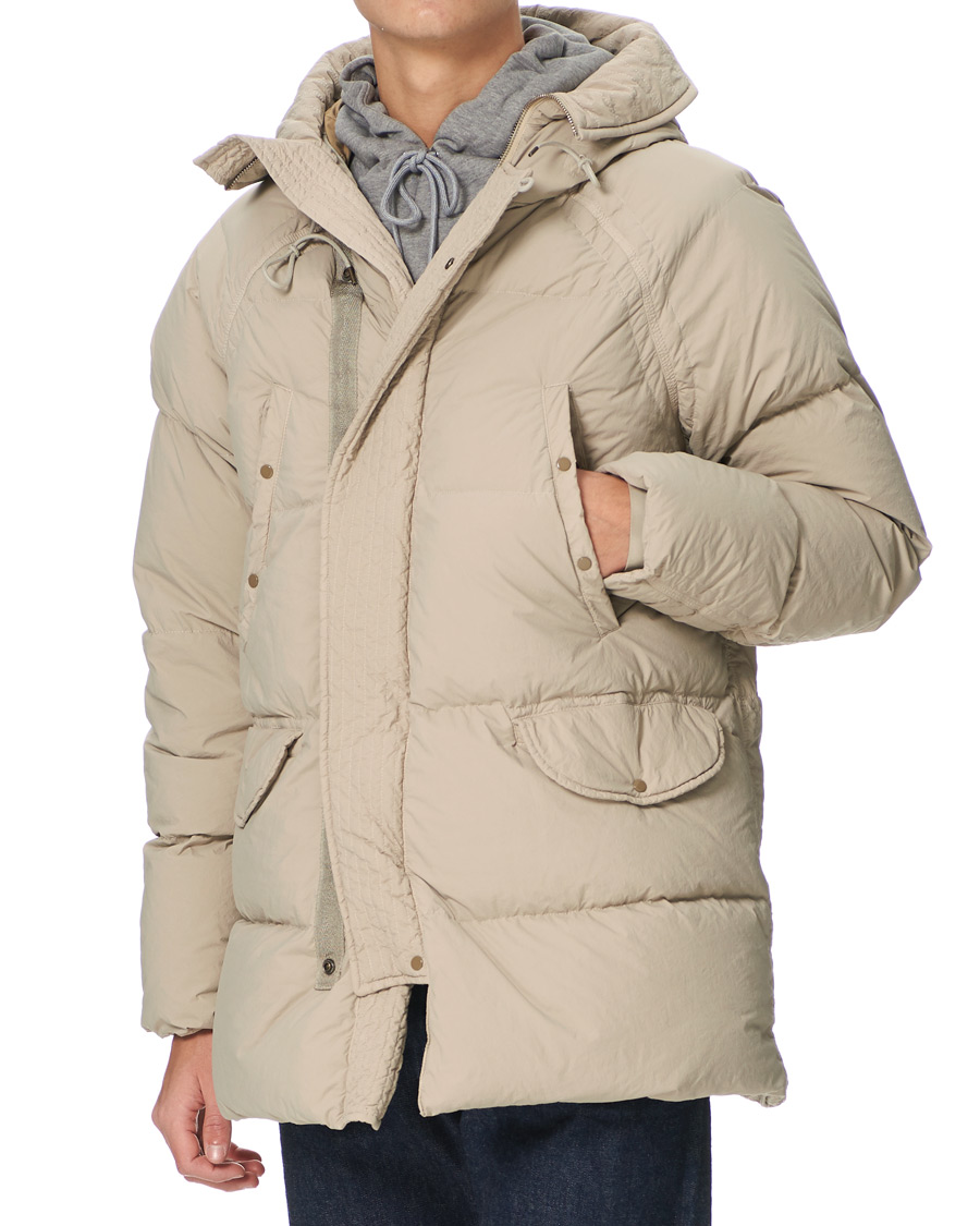 Homme | Manteaux Et Vestes | Ten c | Deck Garment Dyed Down Parka Light Grey