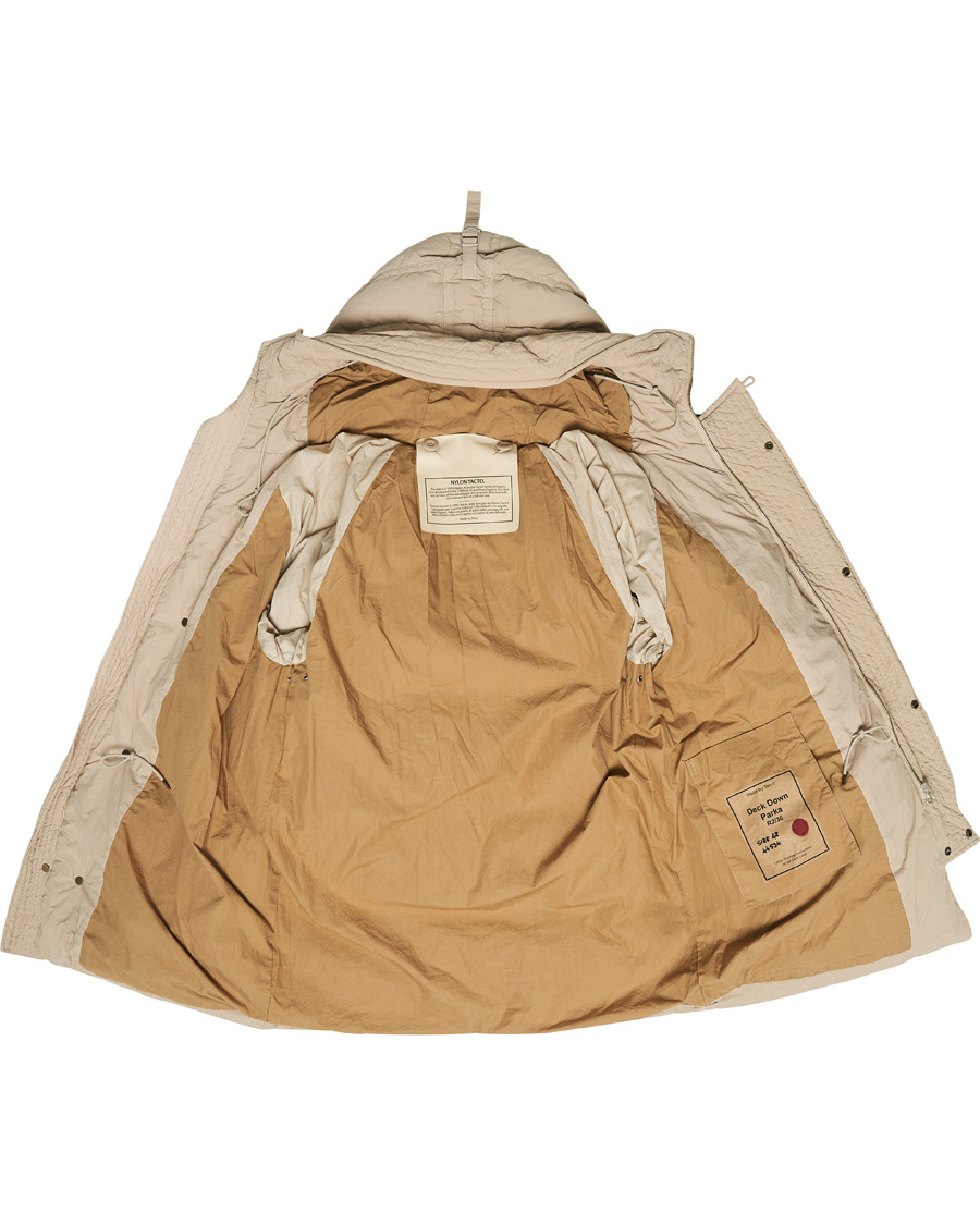 Homme | Manteaux Et Vestes | Ten c | Deck Garment Dyed Down Parka Light Grey