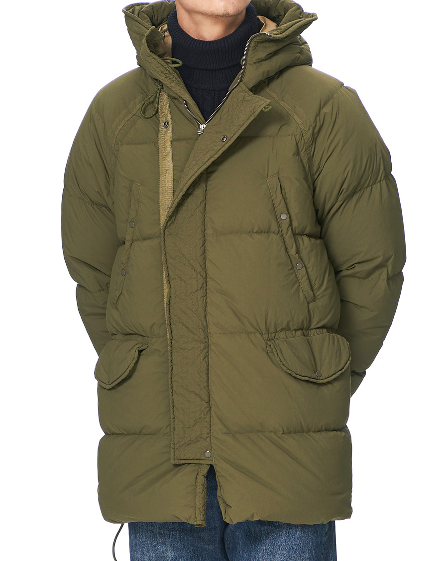 Homme | Manteaux Et Vestes | Ten c | Deck Garment Dyed Down Parka Olive