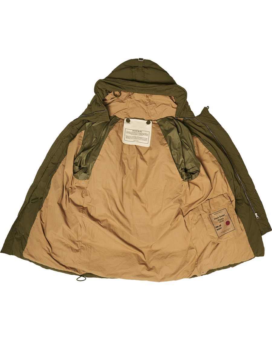 Homme | Manteaux Et Vestes | Ten c | Deck Garment Dyed Down Parka Olive