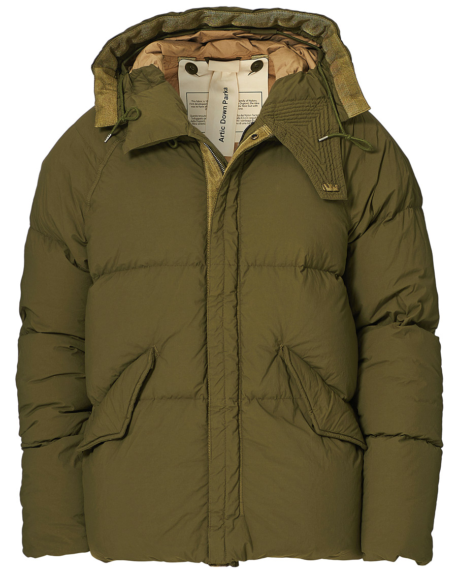Homme | Manteaux Et Vestes | Ten c | Artic Garment Dyed Down Jacket Olive