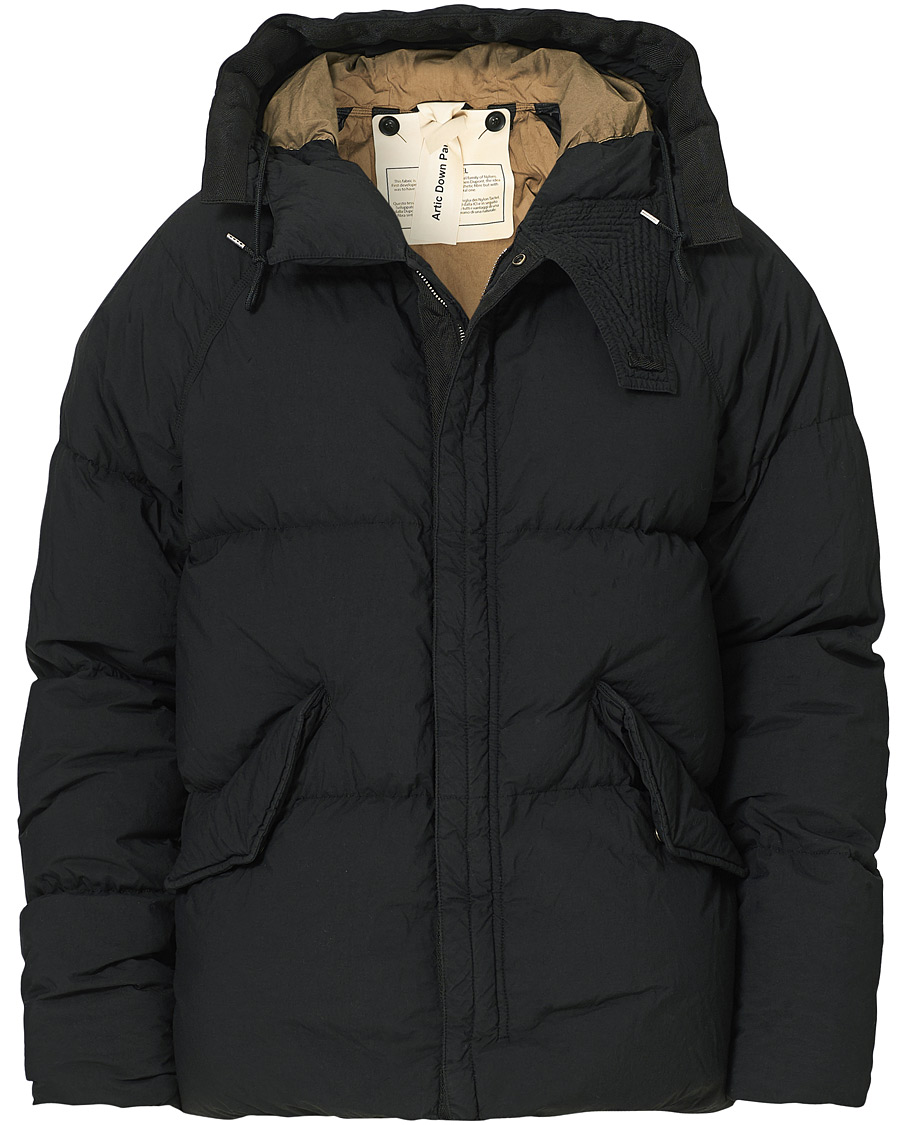 Homme | Manteaux Et Vestes | Ten c | Artic Garment Dyed Down Jacket Black