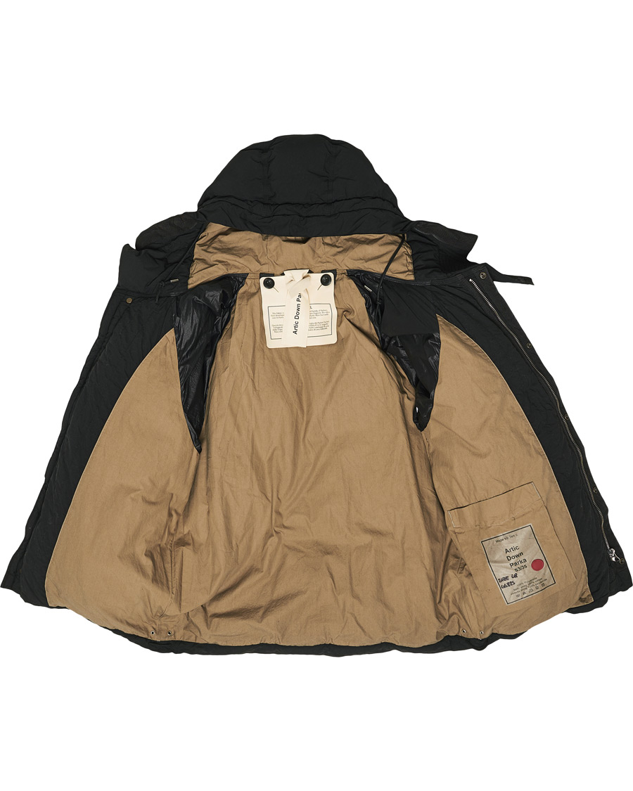 Homme | Manteaux Et Vestes | Ten c | Artic Garment Dyed Down Jacket Black