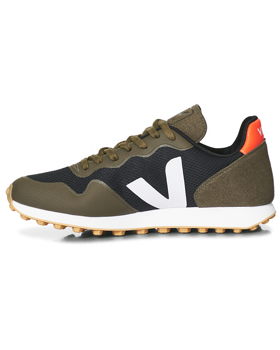 Homme | Veja SDU Vegan Running Sneaker Black/White/Khaki | Veja | SDU Vegan Running Sneaker Black/White/Khaki