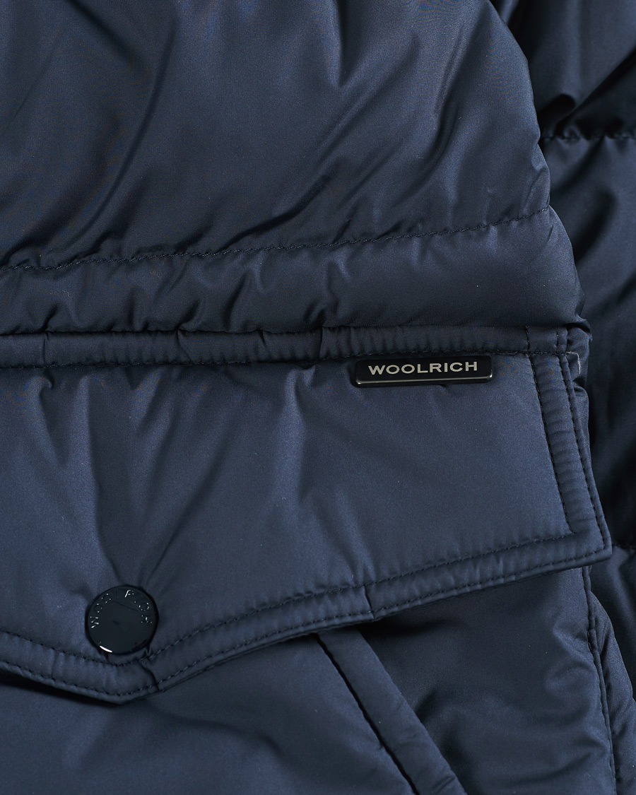 Homme | Manteaux Et Vestes | Woolrich | Sierra Hooded Puffer Jacket Melton Blue