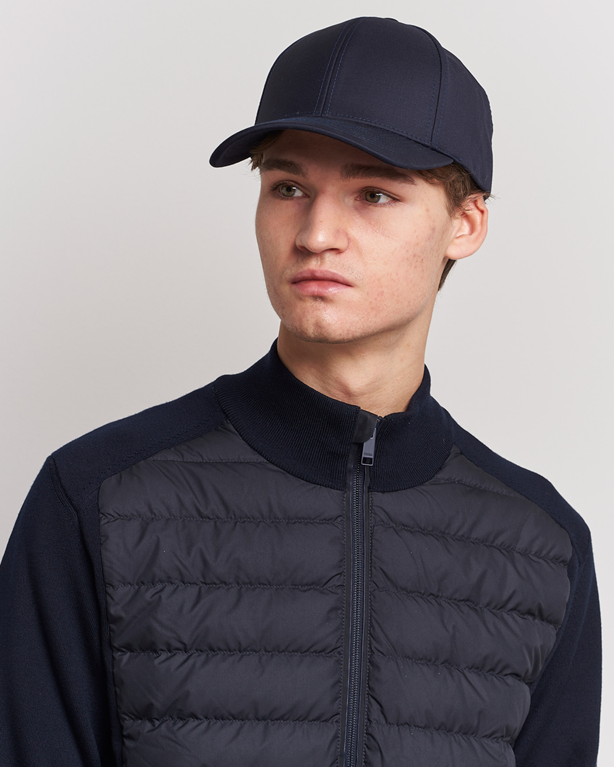 Homme | Varsity Headwear Wool Tech Baseball Cap Navy | Varsity Headwear | Wool Tech Baseball Cap Navy