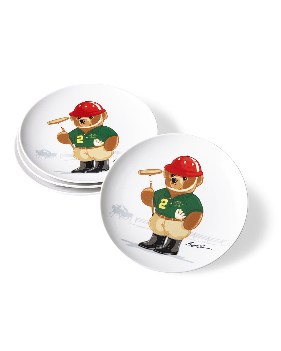 Heren | | Ralph Lauren Home | Haven Polo Bear Dessert Plate 4pcs Multi