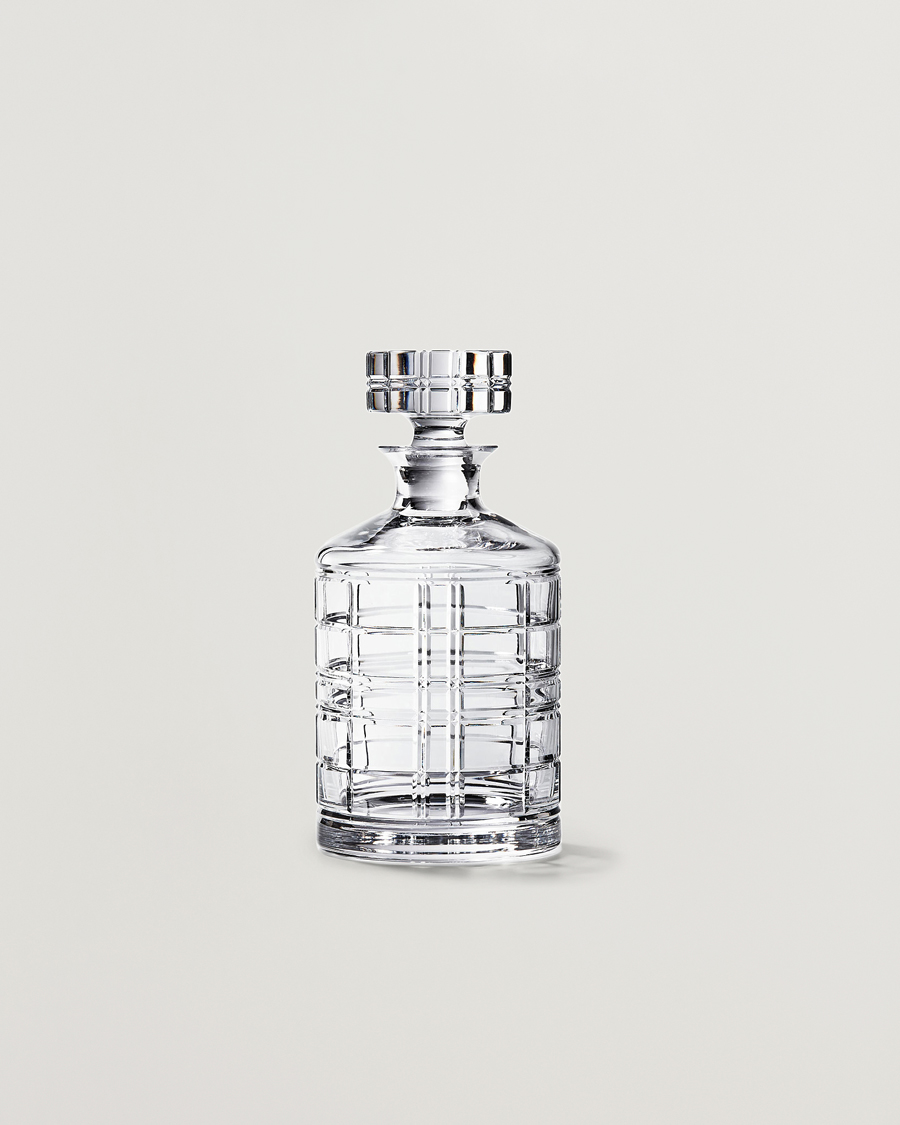 Homme | Pour La Maison | Ralph Lauren Home | Hudson Plaid Crystal Decanter Clear