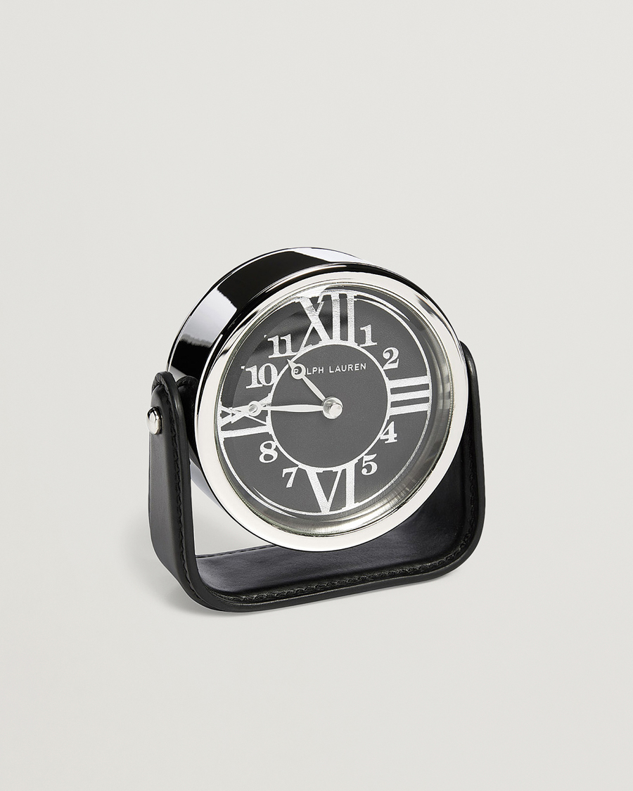 Homme | Ralph Lauren Home Brennan Table Clock Black | Ralph Lauren Home | Brennan Table Clock Black