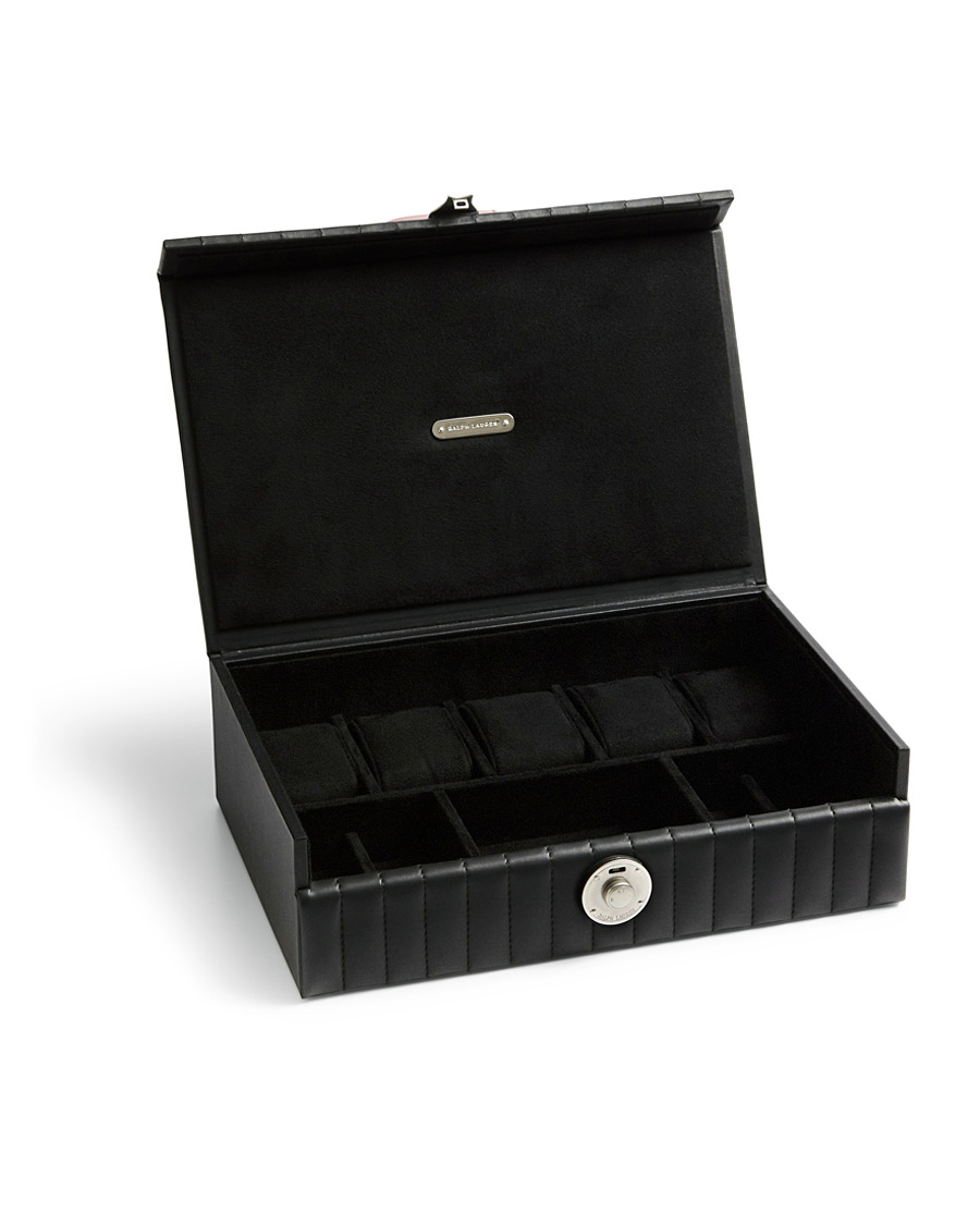 Heren | Kerstcadeau-ideeën | Ralph Lauren Home | Cooper Leather Watch Box Black