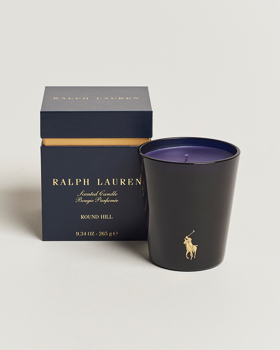 Homme | Ralph Lauren Home Round Hill Single Wick Candle Navy/Gold | Ralph Lauren Home | Round Hill Single Wick Candle Navy/Gold