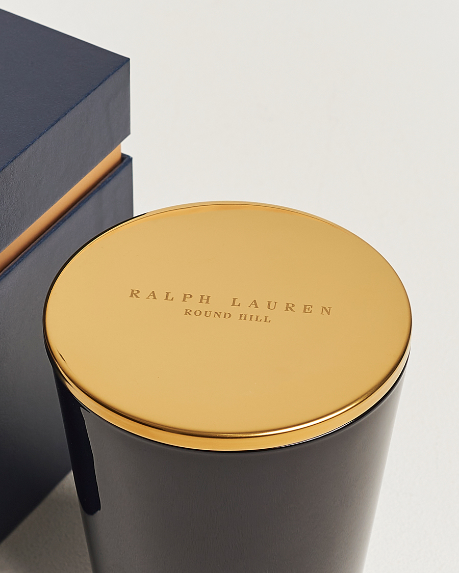 Homme | Ralph Lauren Home Round Hill Single Wick Candle Navy/Gold | Ralph Lauren Home | Round Hill Single Wick Candle Navy/Gold