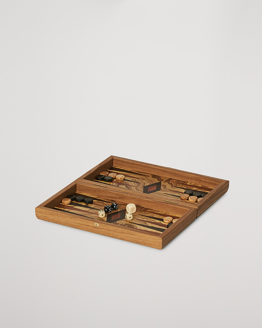 Heren | Spellen | Manopoulos | Olive Burl Small Backgammon