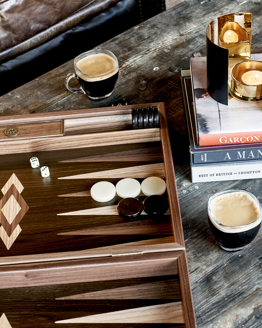 Heren | Spellen | Manopoulos | Walnut Natural Tree Large Backgammon