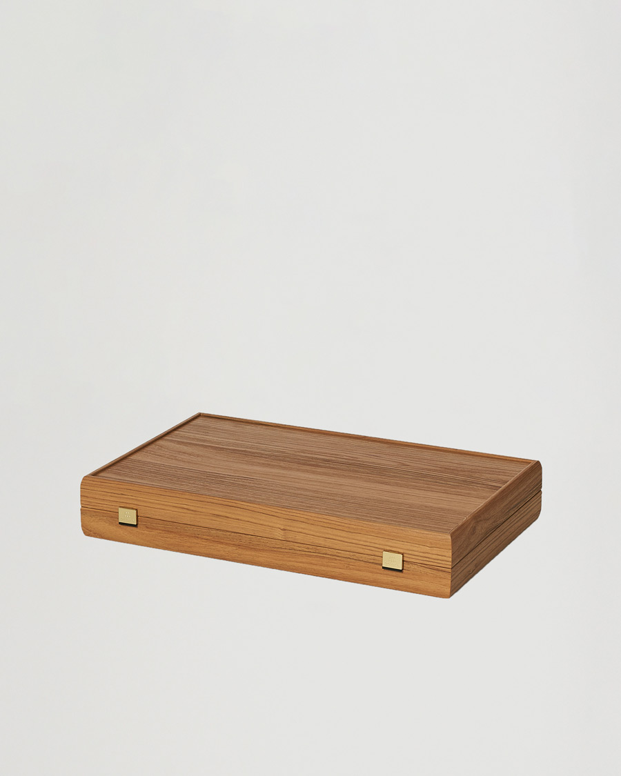 Homme | Jeux | Manopoulos | Walnut Royal Blue Large Backgammon