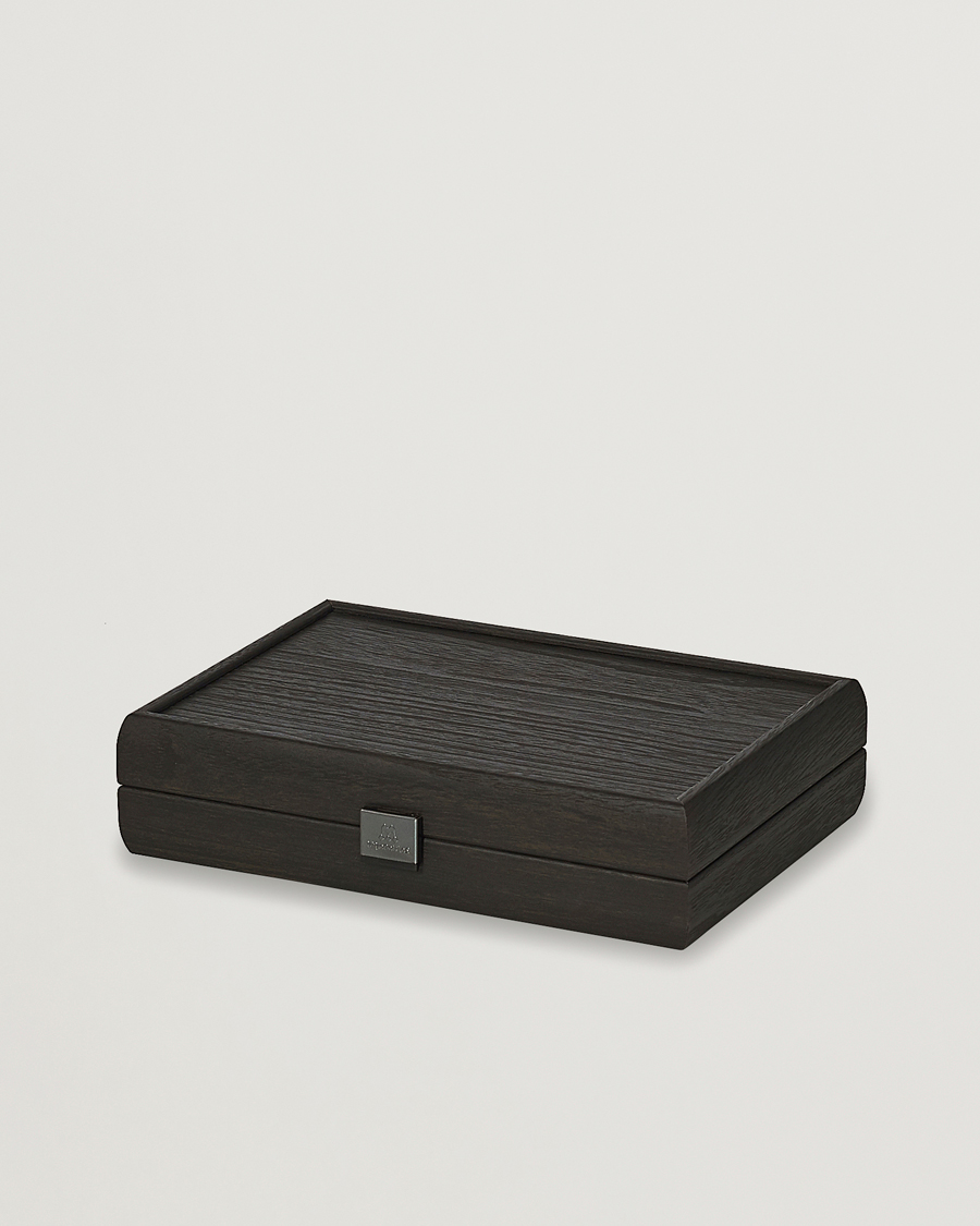 Homme | Manopoulos Wooden Card Case Black | Manopoulos | Wooden Card Case Black