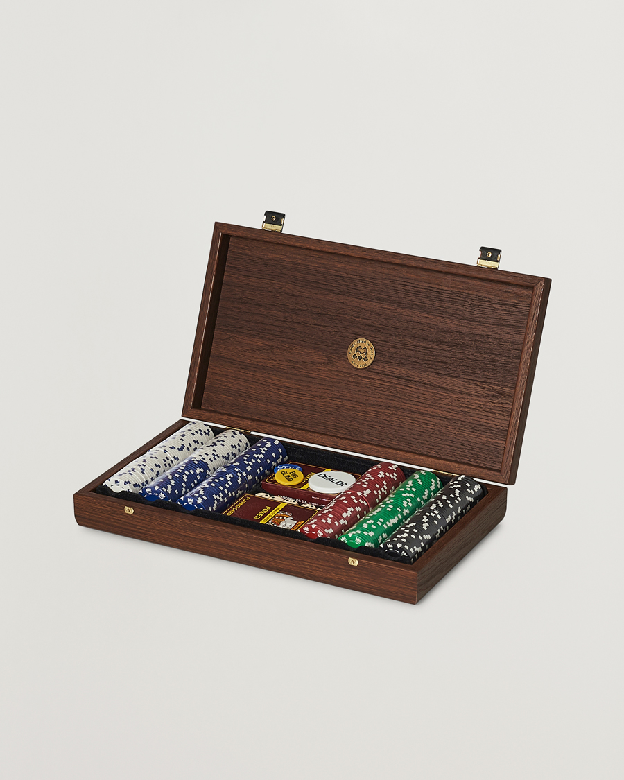 Homme | Idées de cadeaux de Noël | Manopoulos | Walnut Burl Poker Case