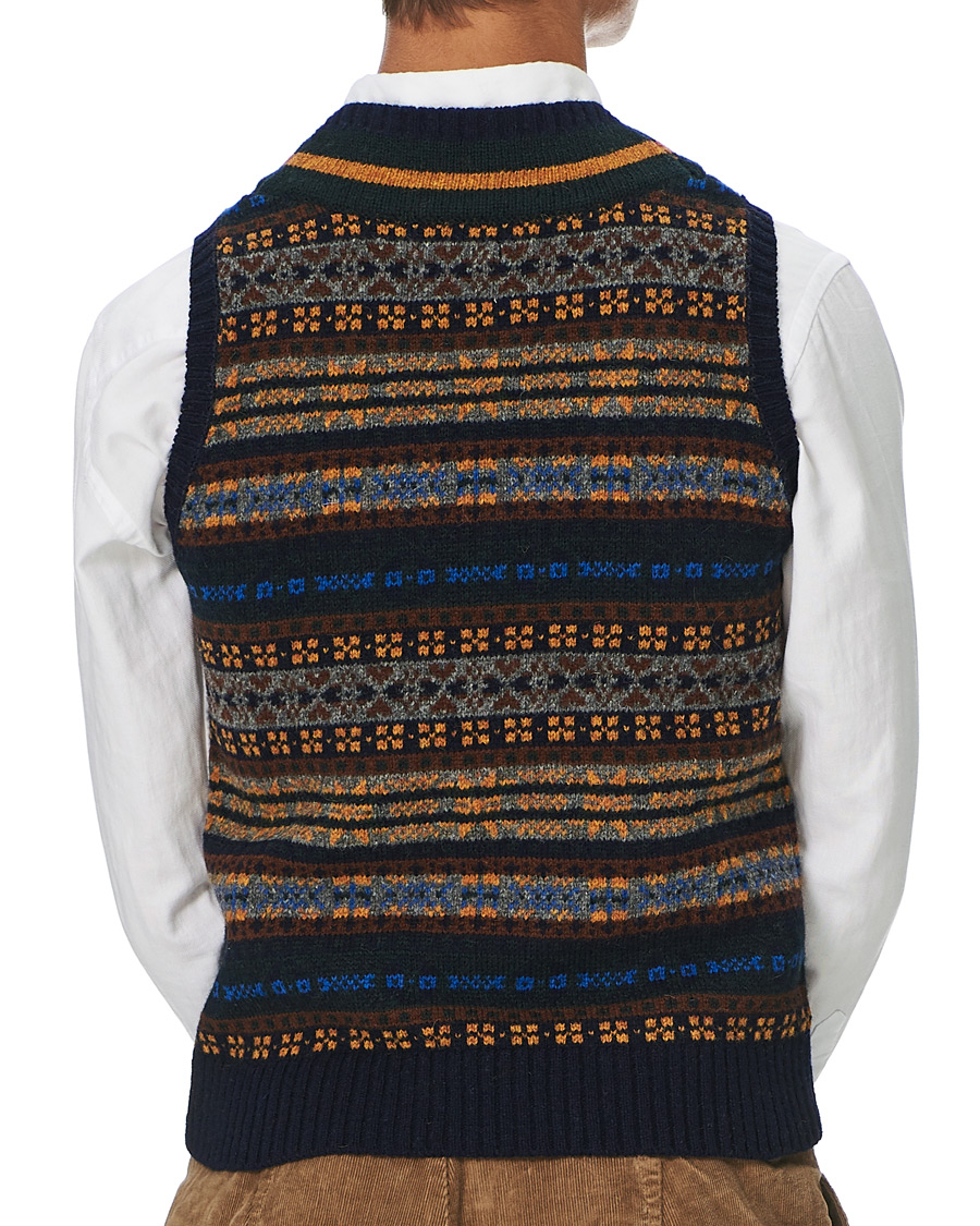 Homme | Pulls Et Tricots | BEAMS PLUS | Fairisle Crickett Vest Navy