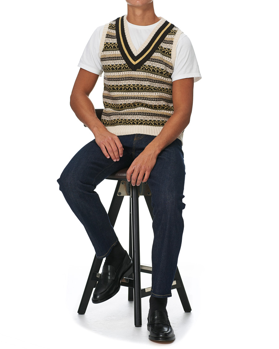 Homme | Pulls Et Tricots | BEAMS PLUS | Fairisle Crickett Vest Off White