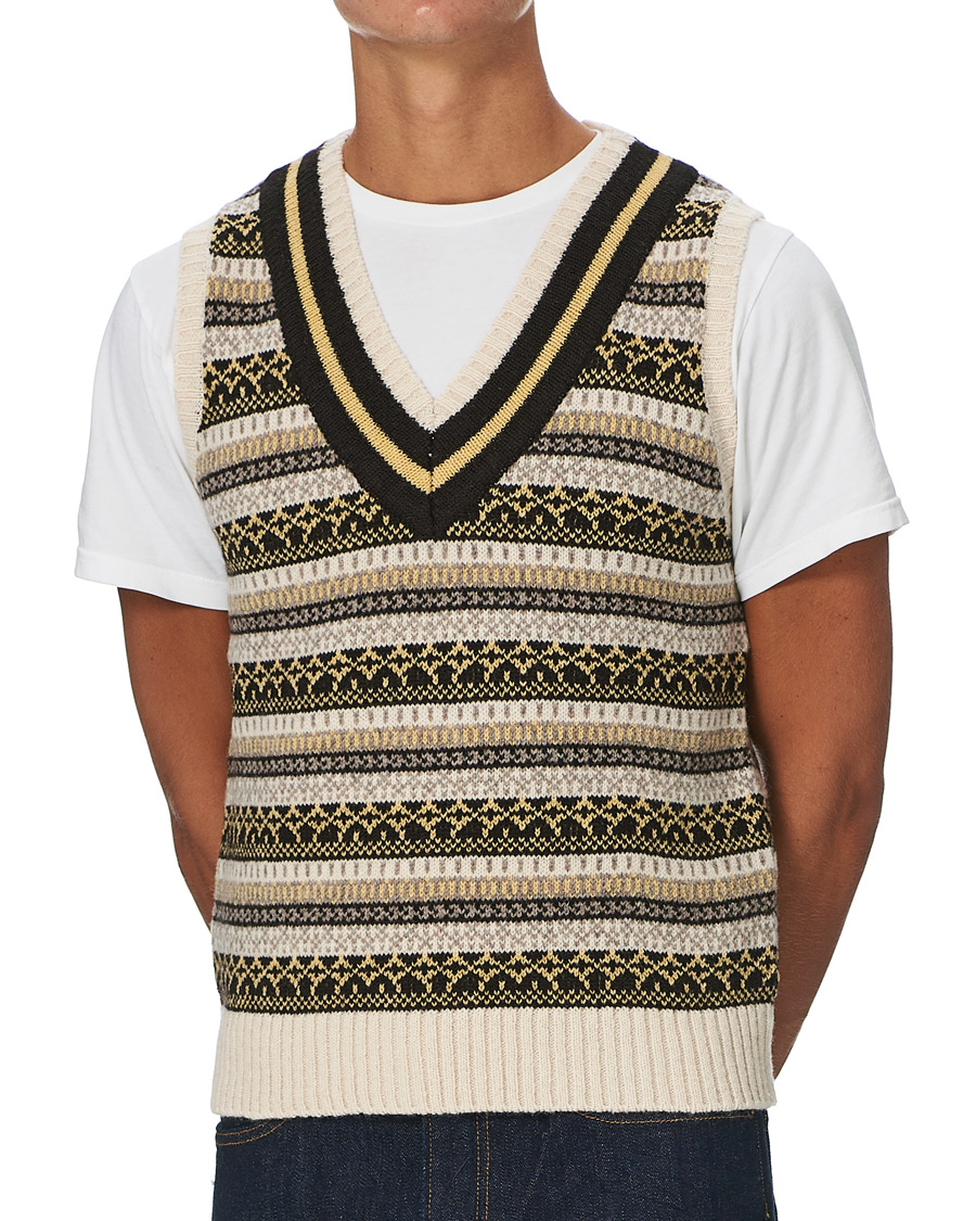Homme | Pulls Et Tricots | BEAMS PLUS | Fairisle Crickett Vest Off White