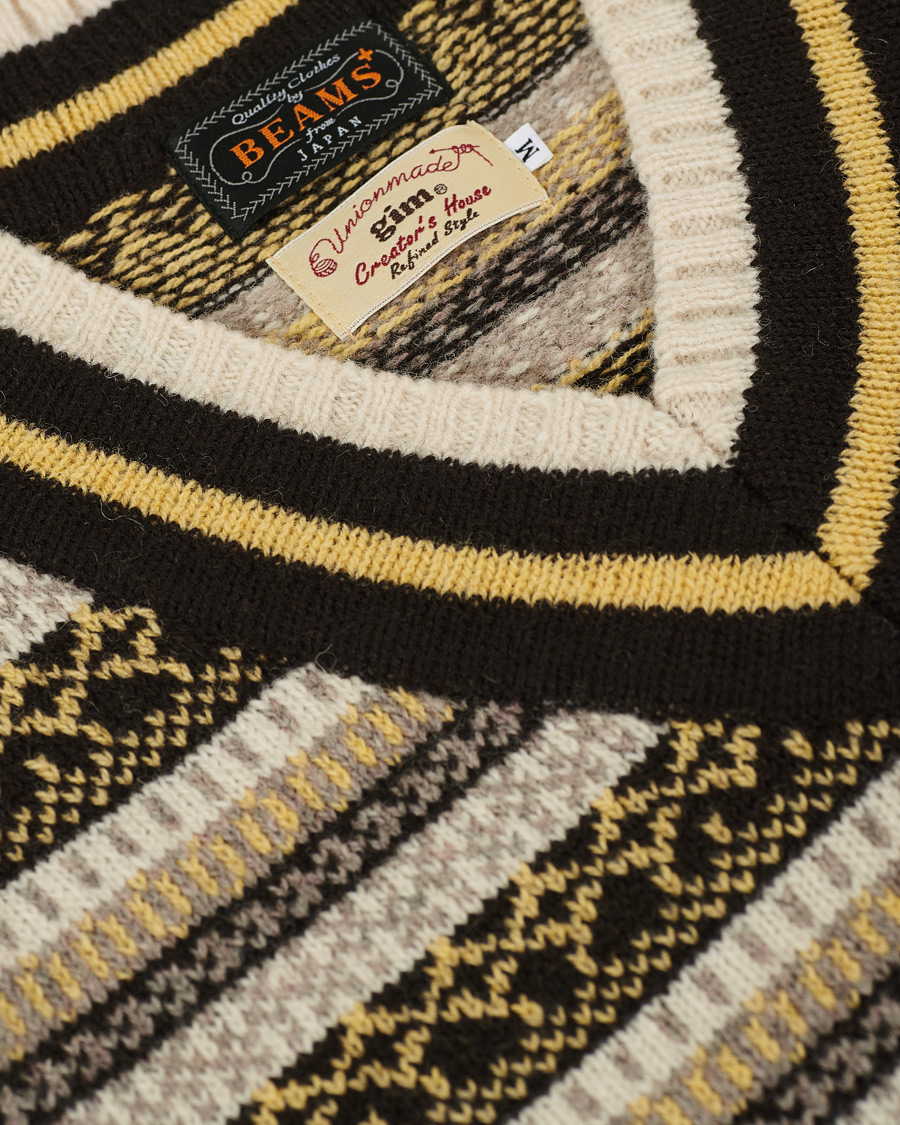 Homme | Pulls Et Tricots | BEAMS PLUS | Fairisle Crickett Vest Off White