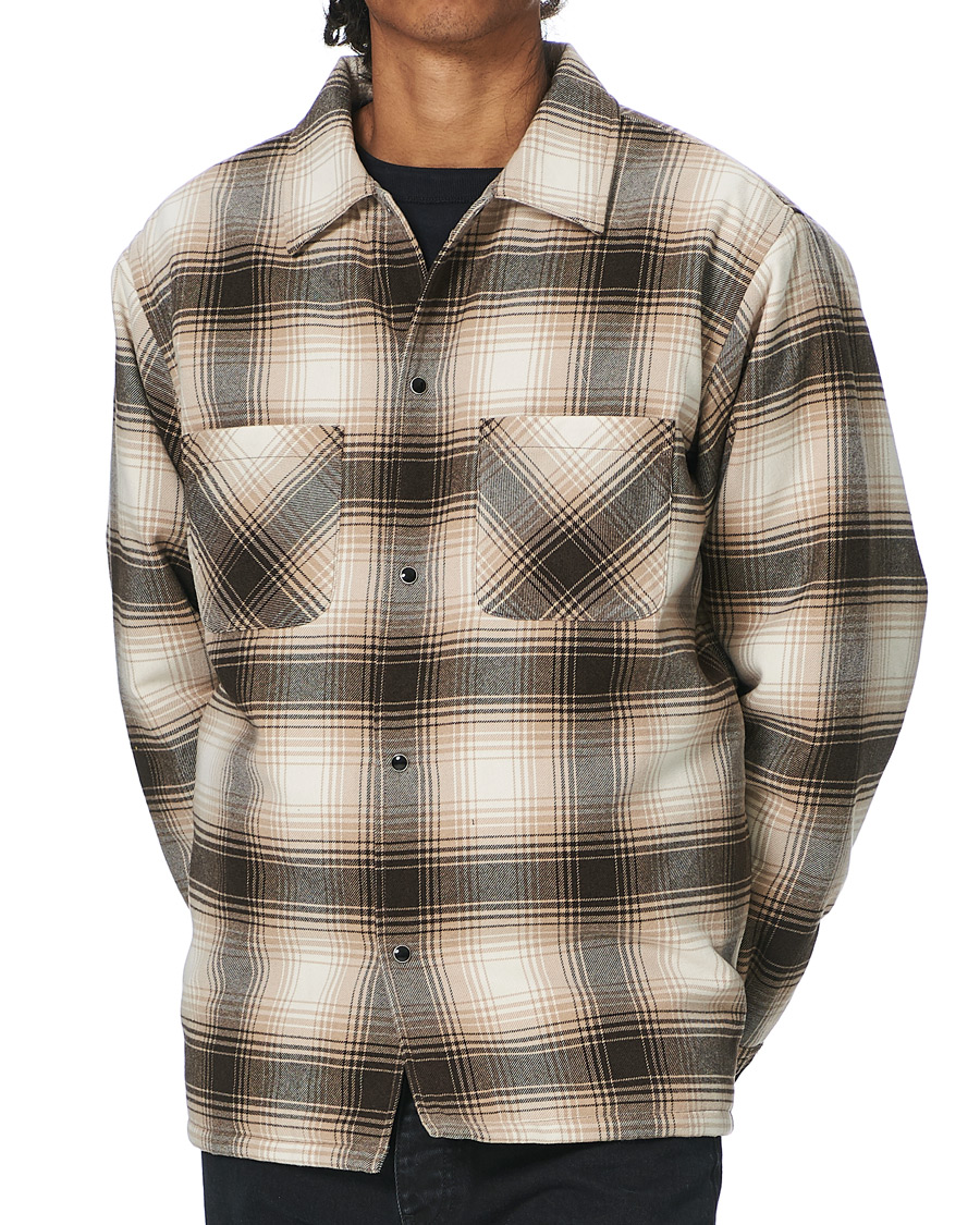 Homme | Manteaux Et Vestes | BEAMS PLUS | Quilted Open Collar Jacket Brown Check