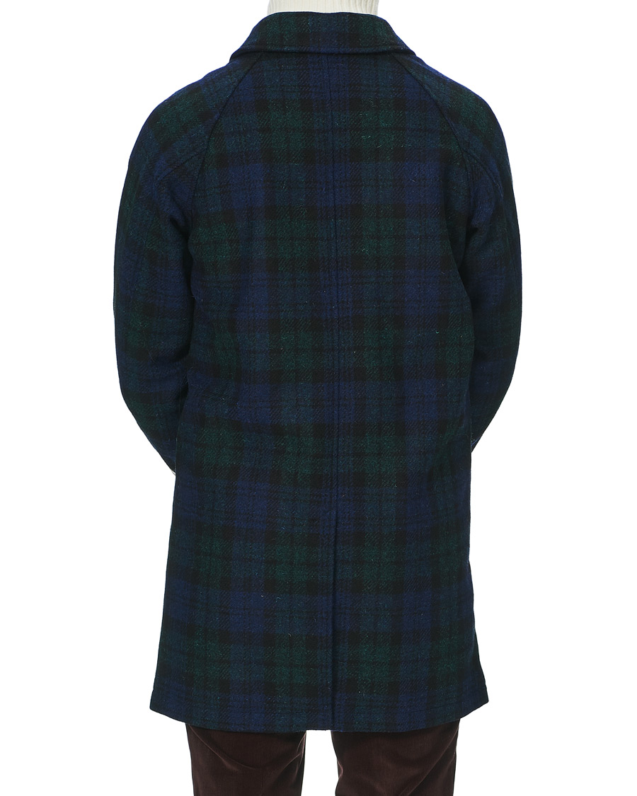 Homme | Manteaux Et Vestes | BEAMS PLUS | Balmacaan Harris Tweed Coat Blackwatch