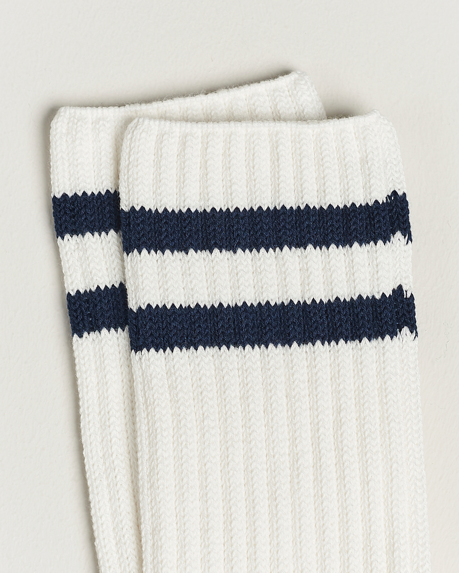 Homme | Sous-Vêtements Et Chaussettes | BEAMS PLUS | Schoolboy Socks White/Navy