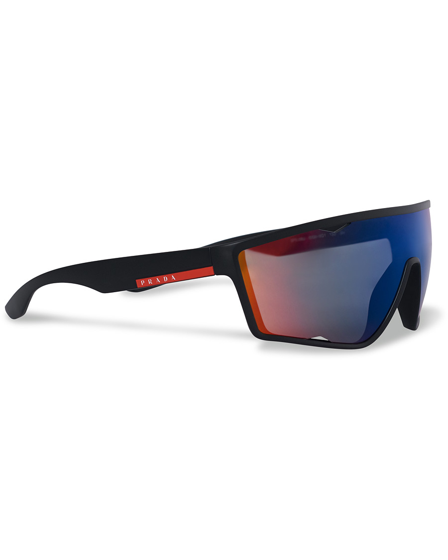 Homme | Prada Linea Rossa 0PS 09US Active Sunglasses Black/Mirage | Prada Linea Rossa | 0PS 09US Active Sunglasses Black/Mirage