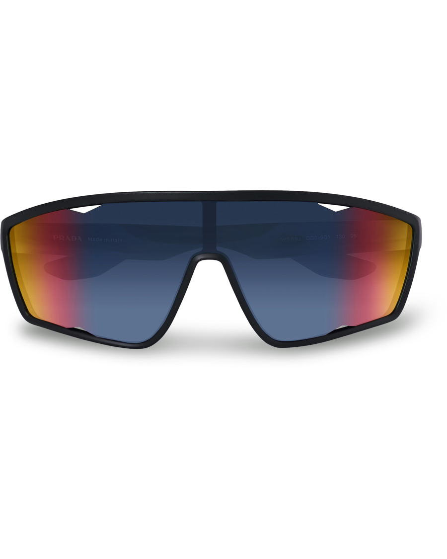 Homme | Prada Linea Rossa 0PS 09US Active Sunglasses Black/Mirage | Prada Linea Rossa | 0PS 09US Active Sunglasses Black/Mirage