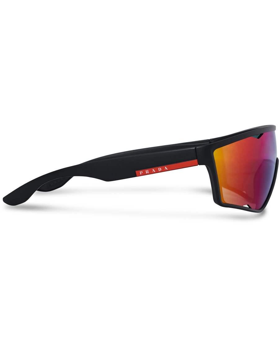 Homme | Prada Linea Rossa 0PS 09US Active Sunglasses Black/Mirage | Prada Linea Rossa | 0PS 09US Active Sunglasses Black/Mirage
