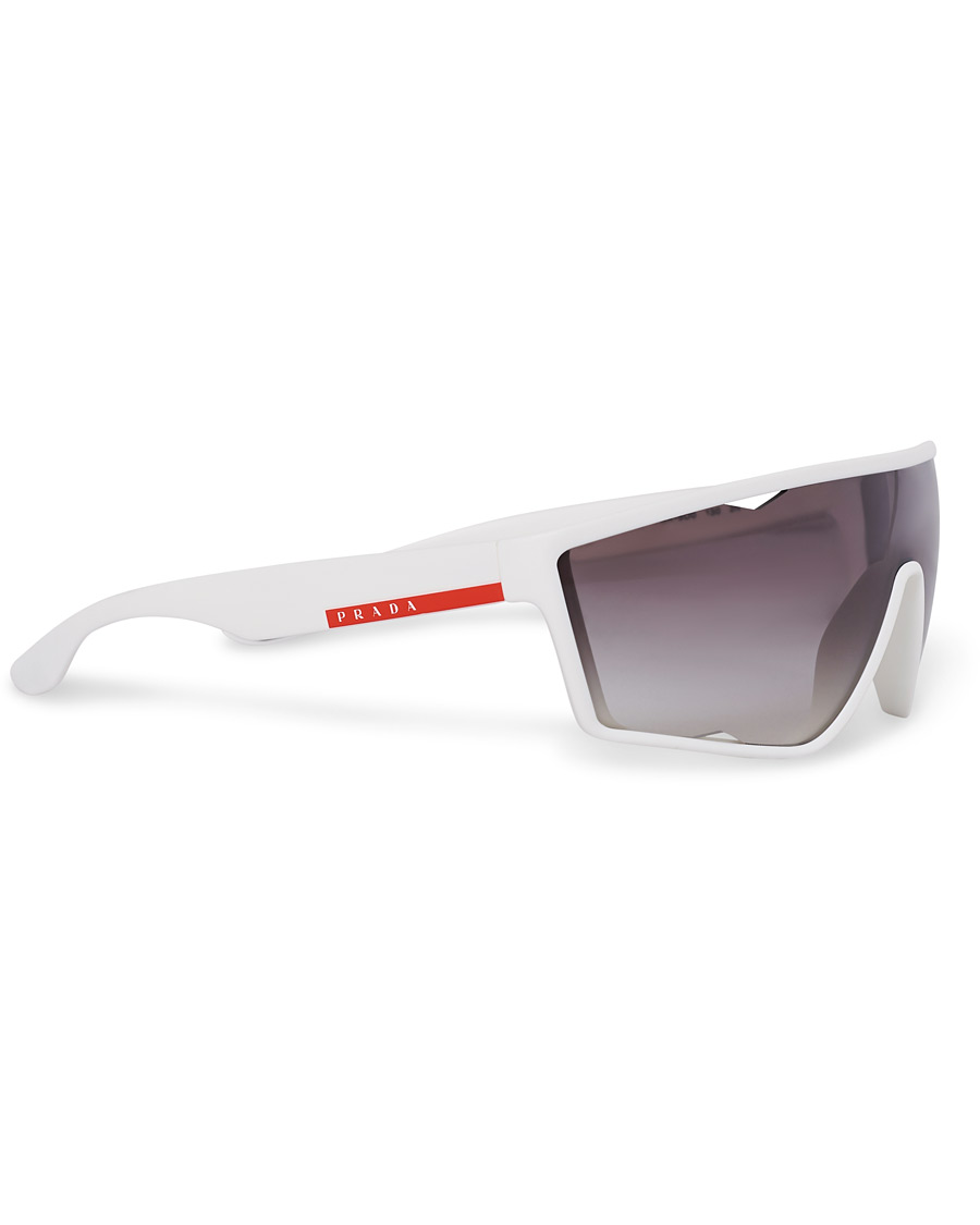 Homme | Prada Linea Rossa 0PS 09US Active Sunglasses White/Mirror | Prada Linea Rossa | 0PS 09US Active Sunglasses White/Mirror