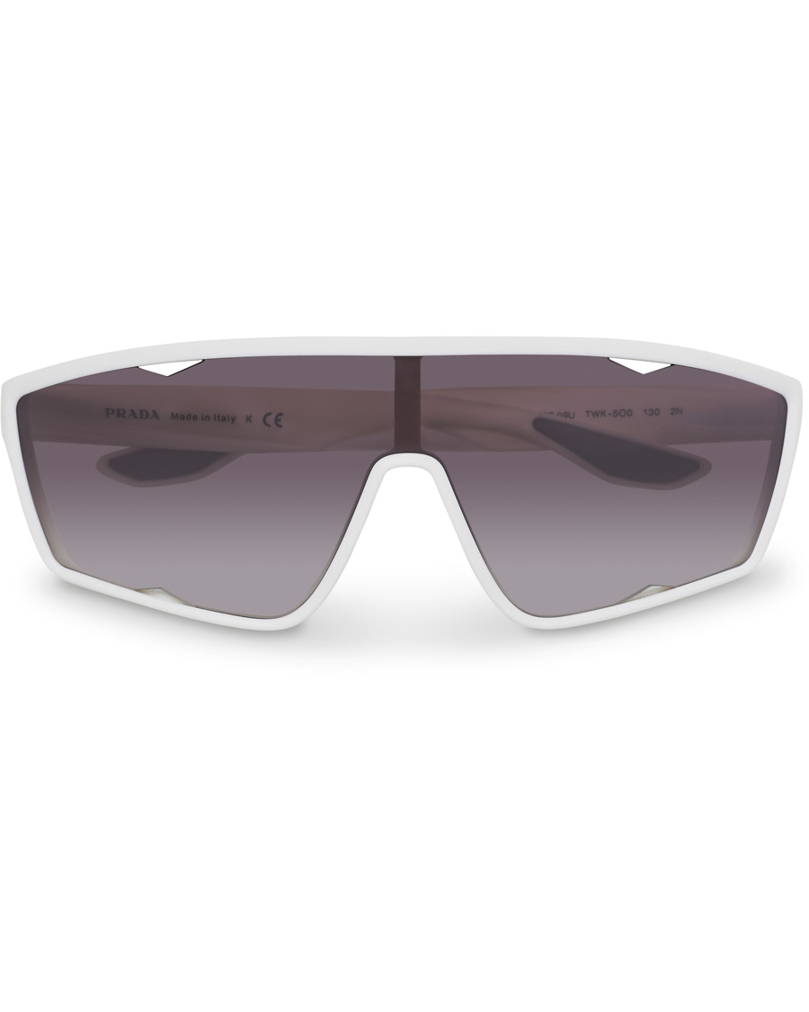 Homme | Prada Linea Rossa 0PS 09US Active Sunglasses White/Mirror | Prada Linea Rossa | 0PS 09US Active Sunglasses White/Mirror