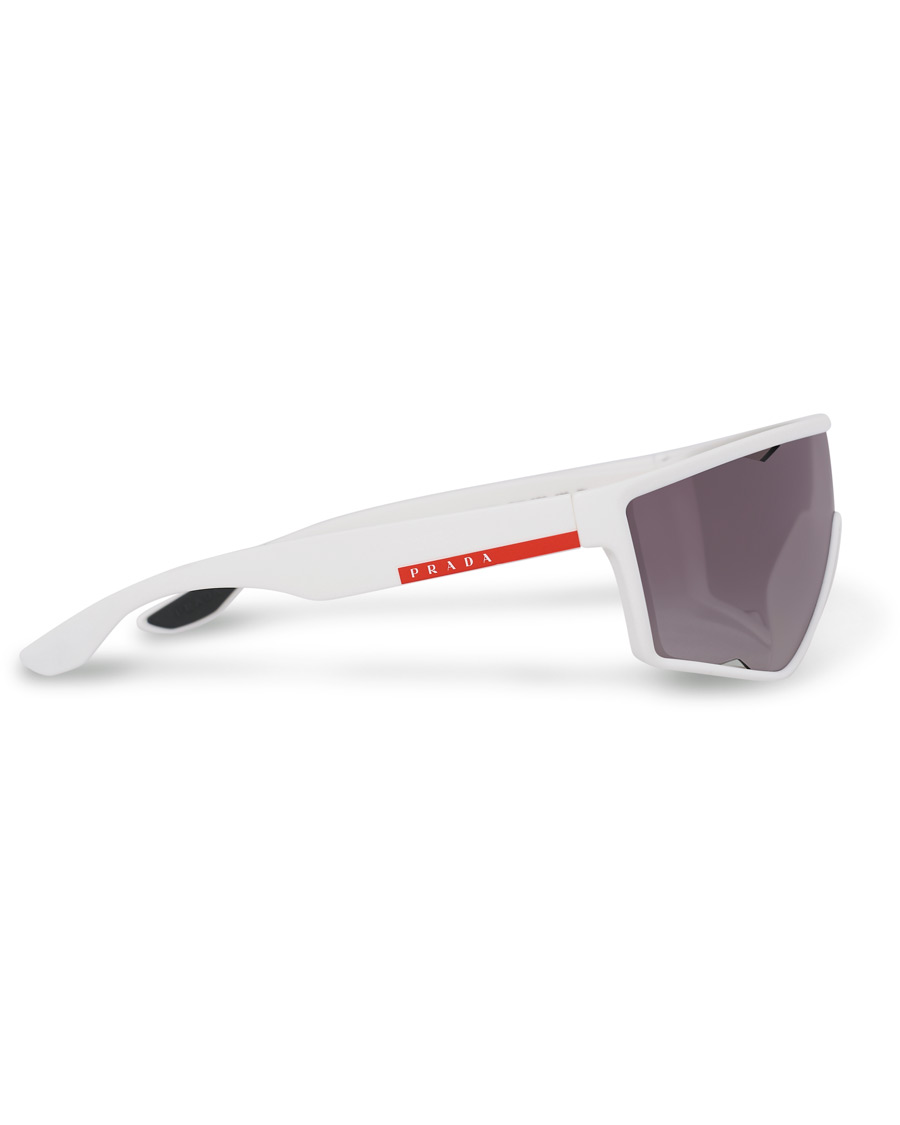 Homme | Prada Linea Rossa 0PS 09US Active Sunglasses White/Mirror | Prada Linea Rossa | 0PS 09US Active Sunglasses White/Mirror