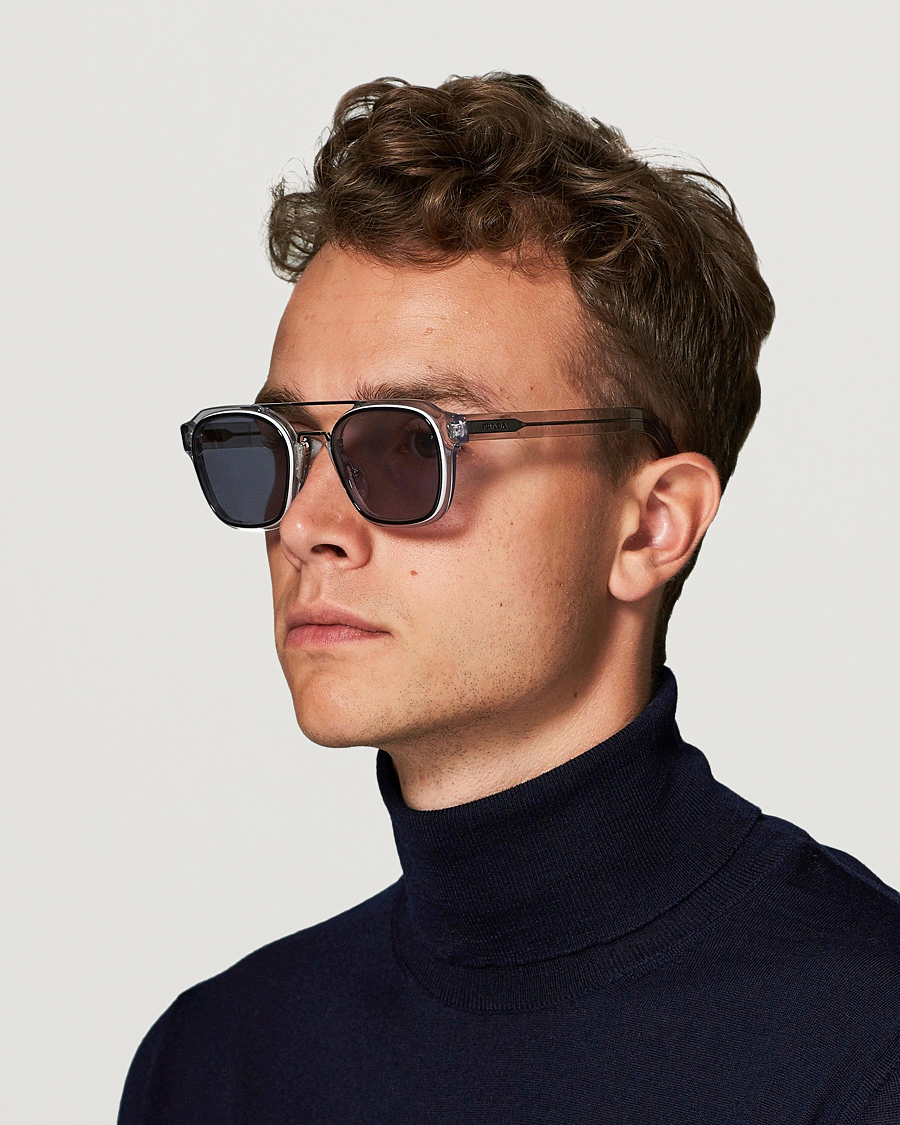 Homme | Prada Eyewear 0PR 07WS Sunglasses Clear | Prada Eyewear | 0PR 07WS Sunglasses Clear