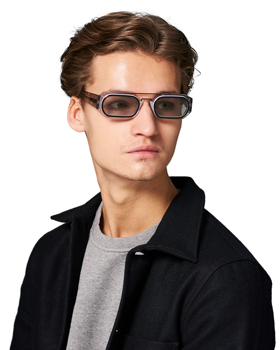 Homme | Prada Eyewear 0PR 01WS Runway Sunglasses Clear | Prada Eyewear | 0PR 01WS Runway Sunglasses Clear