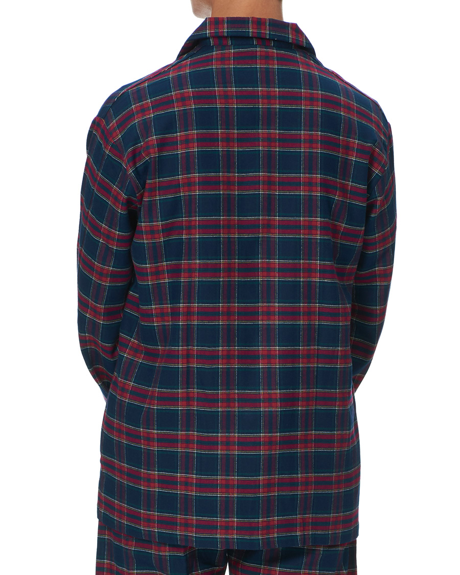 Homme | | Derek Rose | Brushed Cotton Flannel Checked Pyjama Set Multi