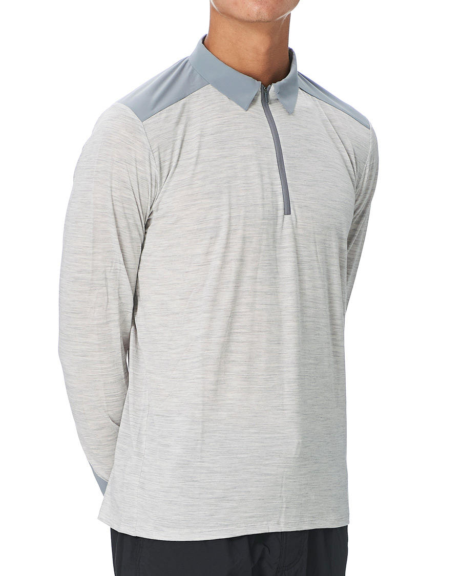 Homme | Pulls Et Tricots | Arc'teryx Veilance | Frame Long Sleeve Polo Light Grey Heather