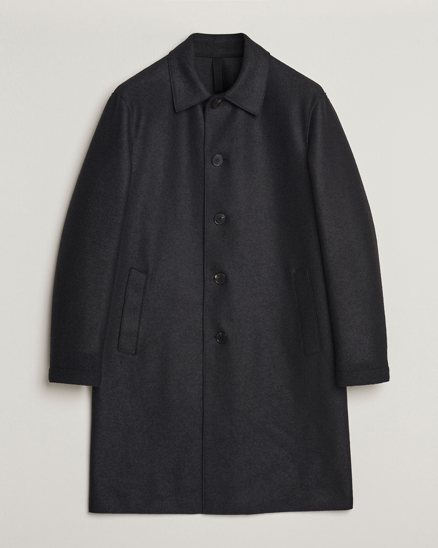 Homme | Manteaux Et Vestes | Harris Wharf London | Pressed Wool Mac Coat Black